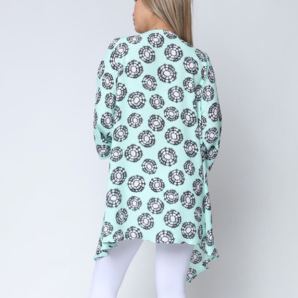 NEW Mint Green Medallion Kimono - Picture 3 of 6